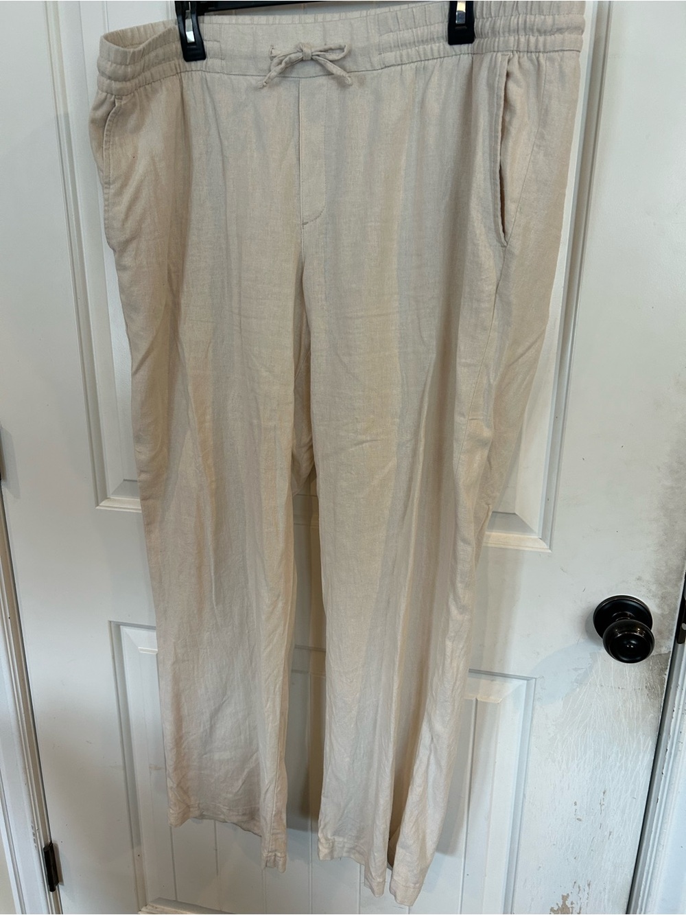 Womens Old Navy Neutral Cream Drawstring wide leg Pants
